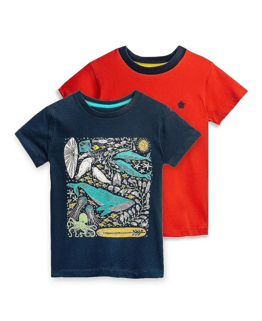 Комплект футболок с коротким рукавом, Slim Fit, Under the Sea Mightly