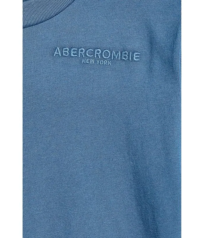 Футболка Sunfaded Knit Top abercrombie kids, Moonlight Blue — фото 3