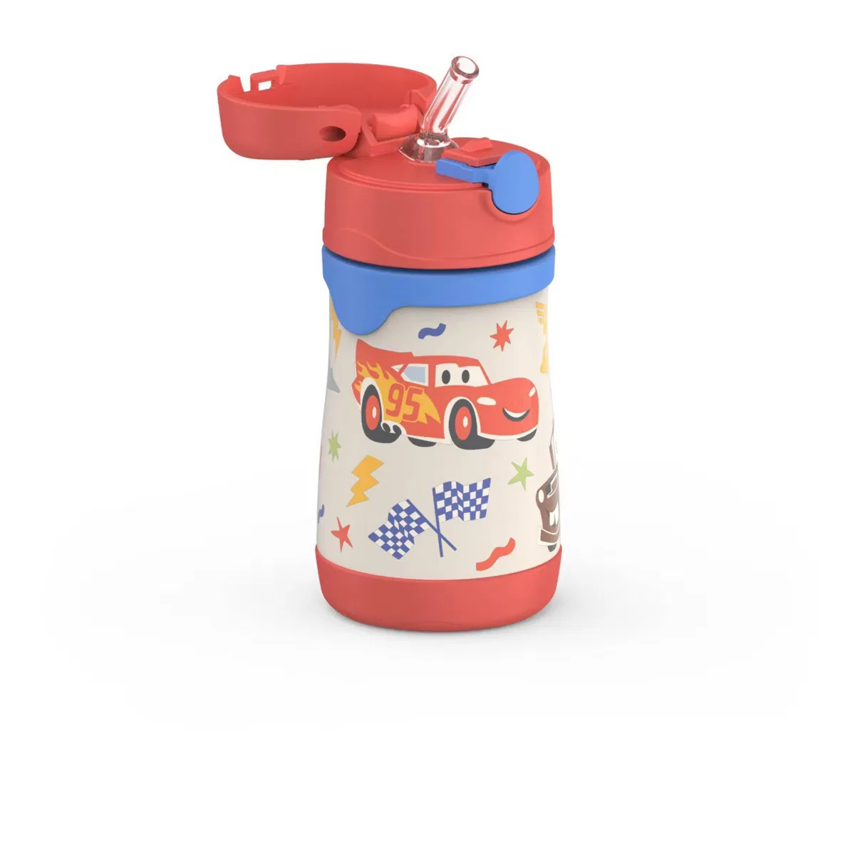 Термокружка детская 26 см с трубочкой Cars Thermos, Cars — фото 4