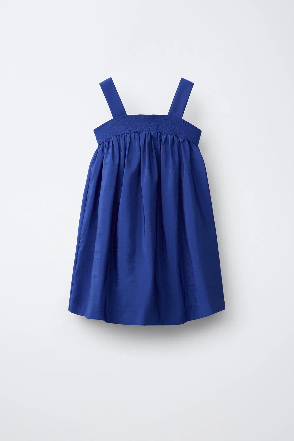 Платье из тафты со складками ZARA, Bluish