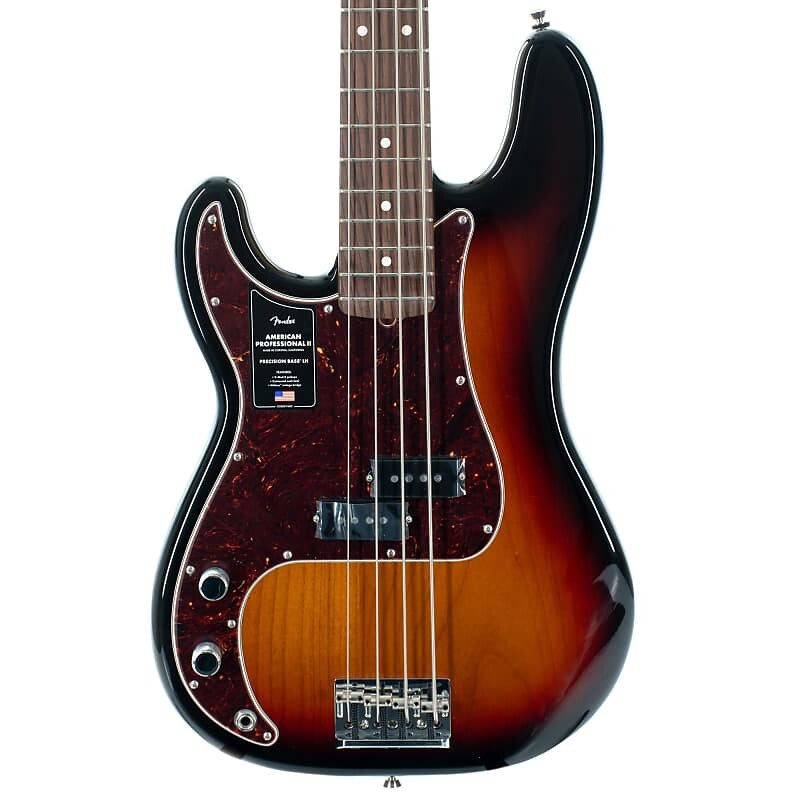 

Fender American Professional II Precision Bass Lefty Rosewood, 3 цвета Sunburst