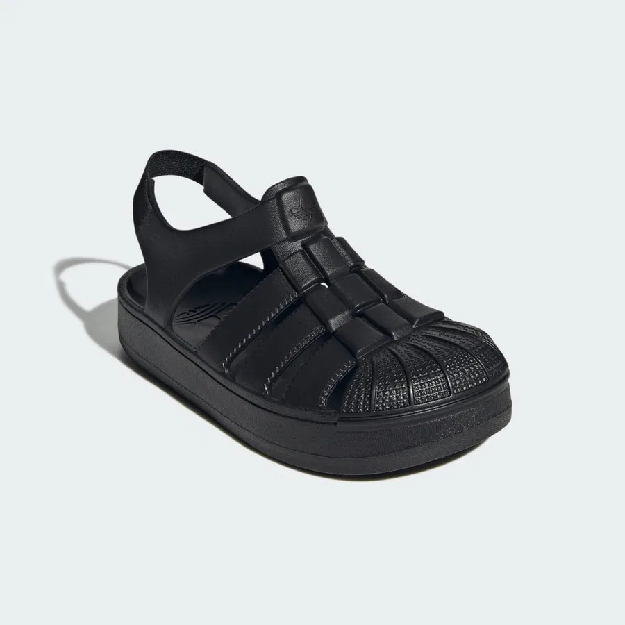 Детские сандалии с закрытым мысом Originals Superstar Sandals adidas, Черный — фото 3