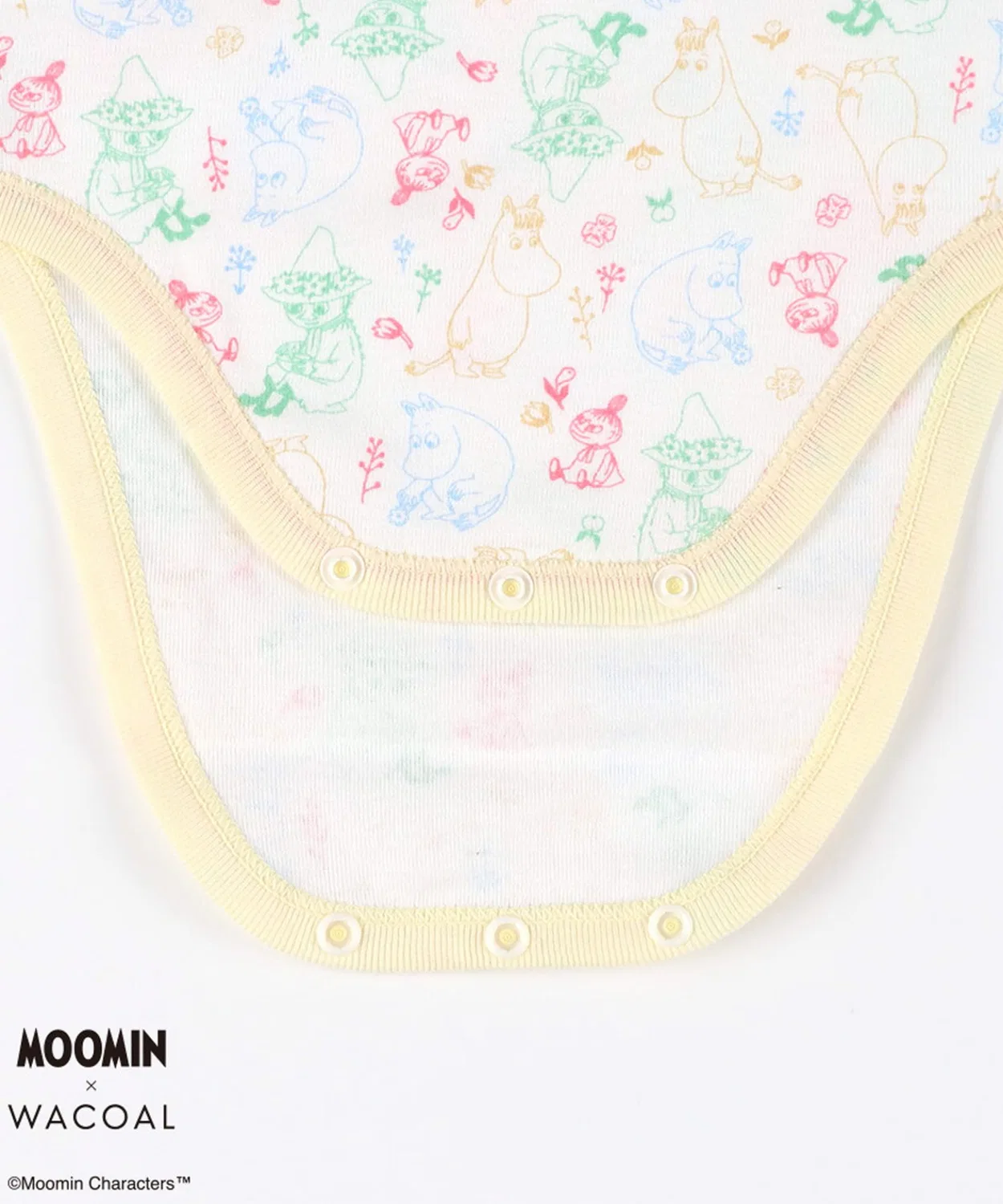 Детский боди-комбинезон с коротким рукавом, Moomin WACOAL KIDS BABY, Pink — фото 2