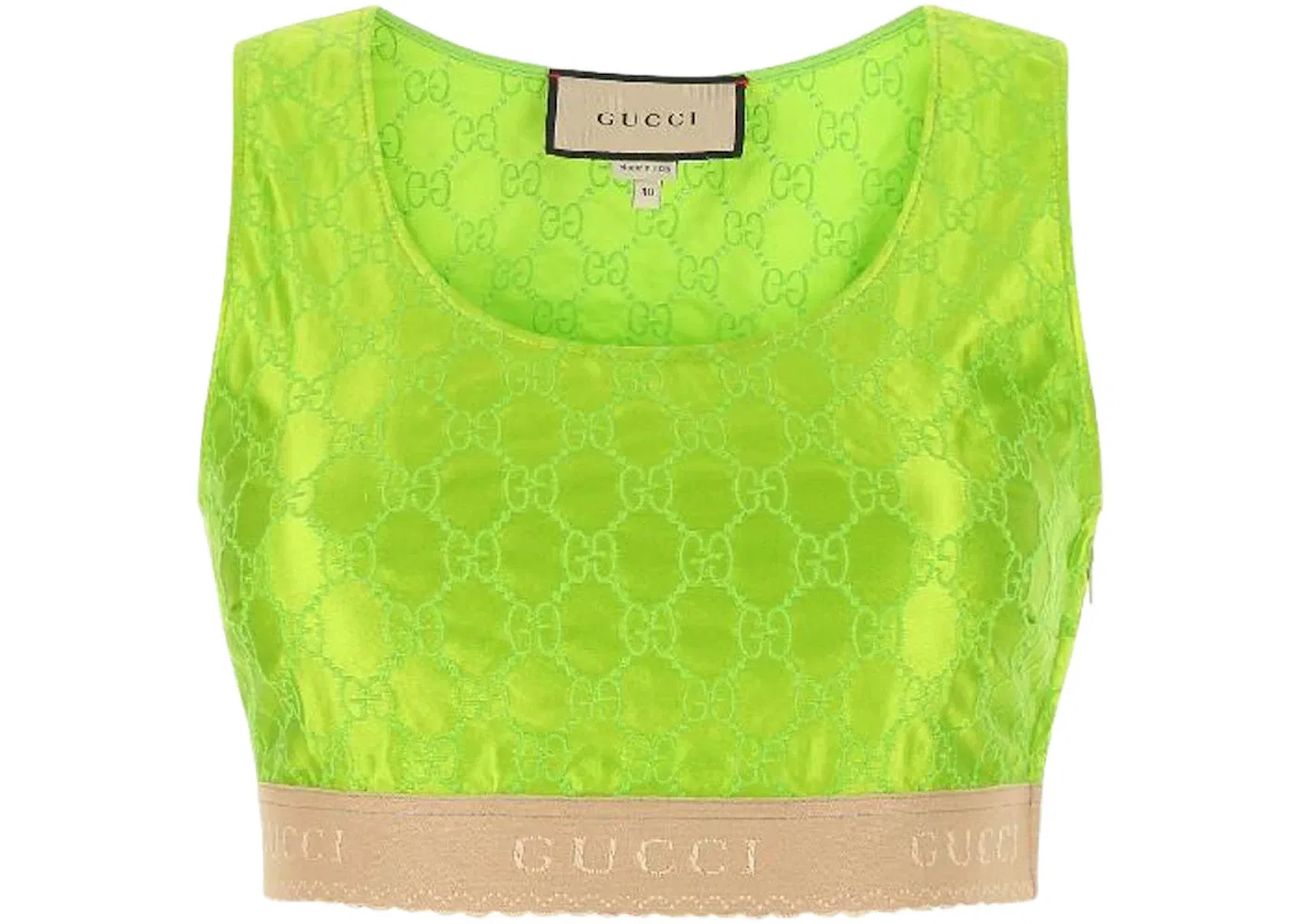 Женский жилет с вышивкой GG Gucci, Green