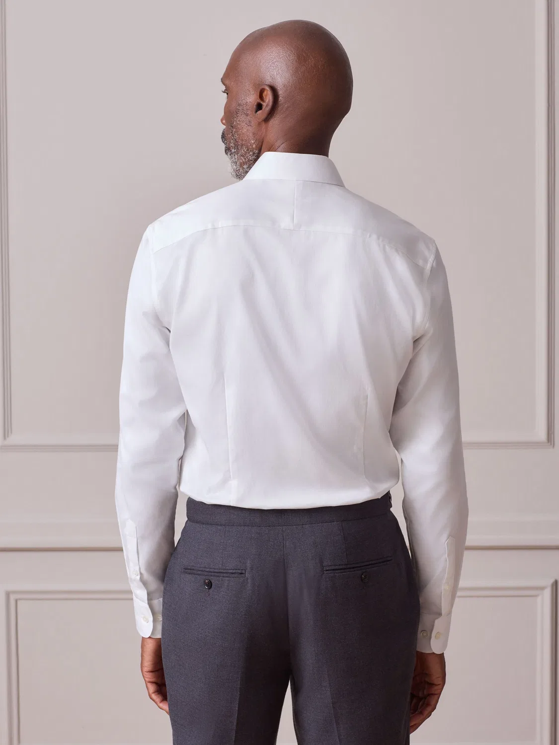 Рубашка с длинным рукавом, Slim Fit, Signature Next, белая — фото 3