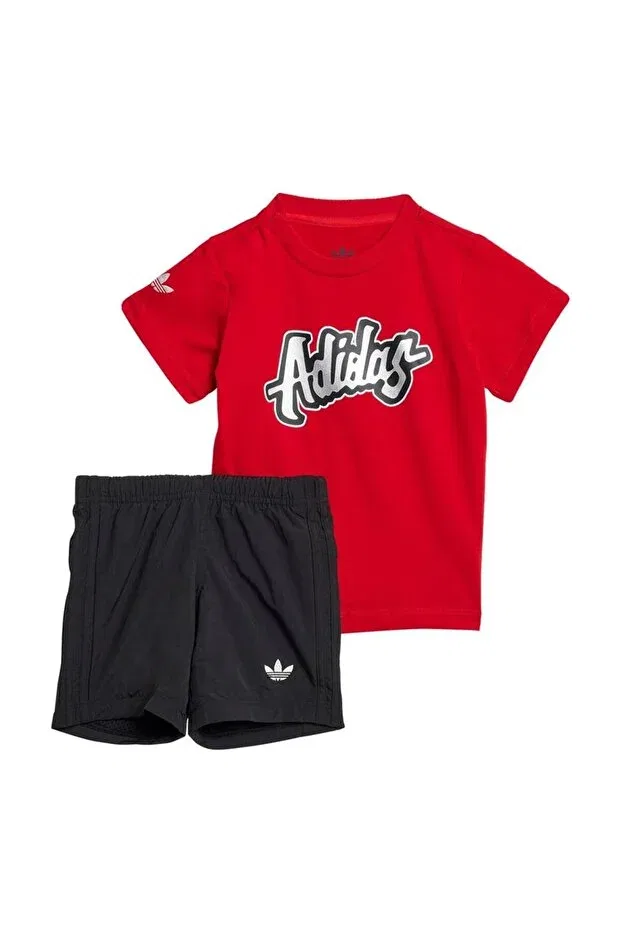 Детский комплект спортивного костюма для мальчиков с коротким рукавом Adidas, Colored — фото 2