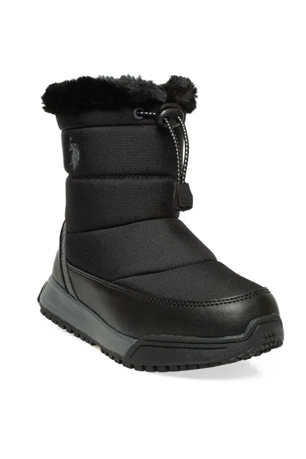 Детские ботинки для девочек с принтом U.S. Polo Assn., Black