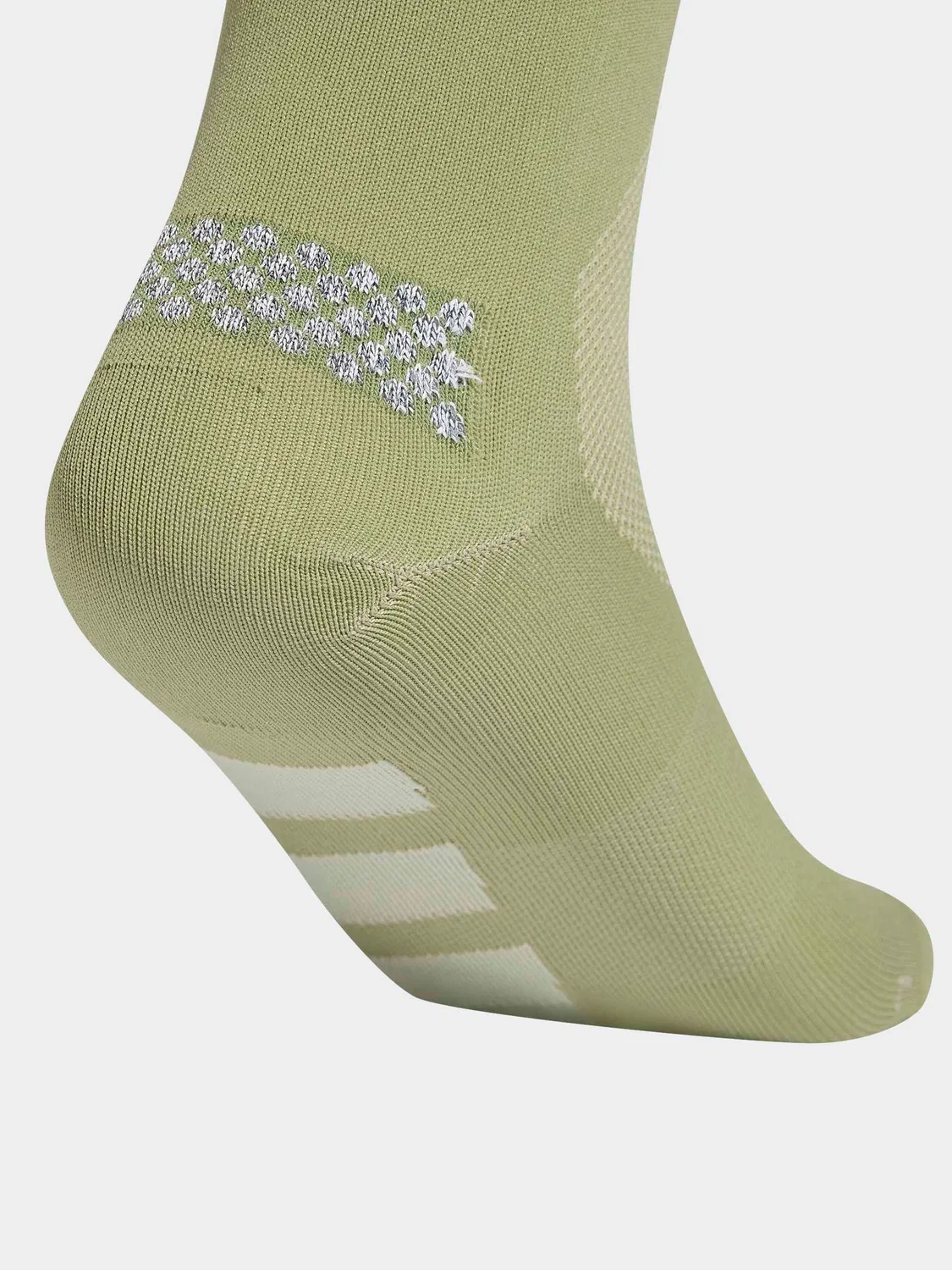 Носки беговые Adizero Quarter Sock adidas, зеленые — фото 2
