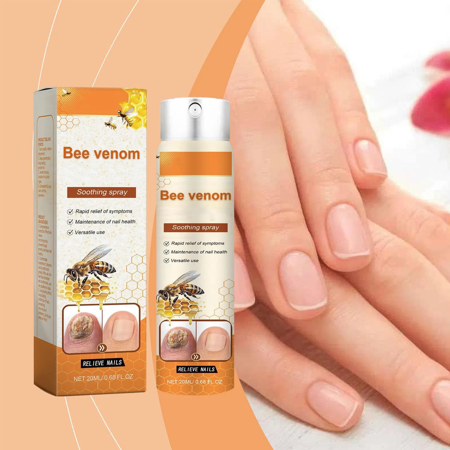 Спрей для восстановления ногтей Timilk Fungibee Advanced Nail Repair, 2 шт. Gushe — фото 2