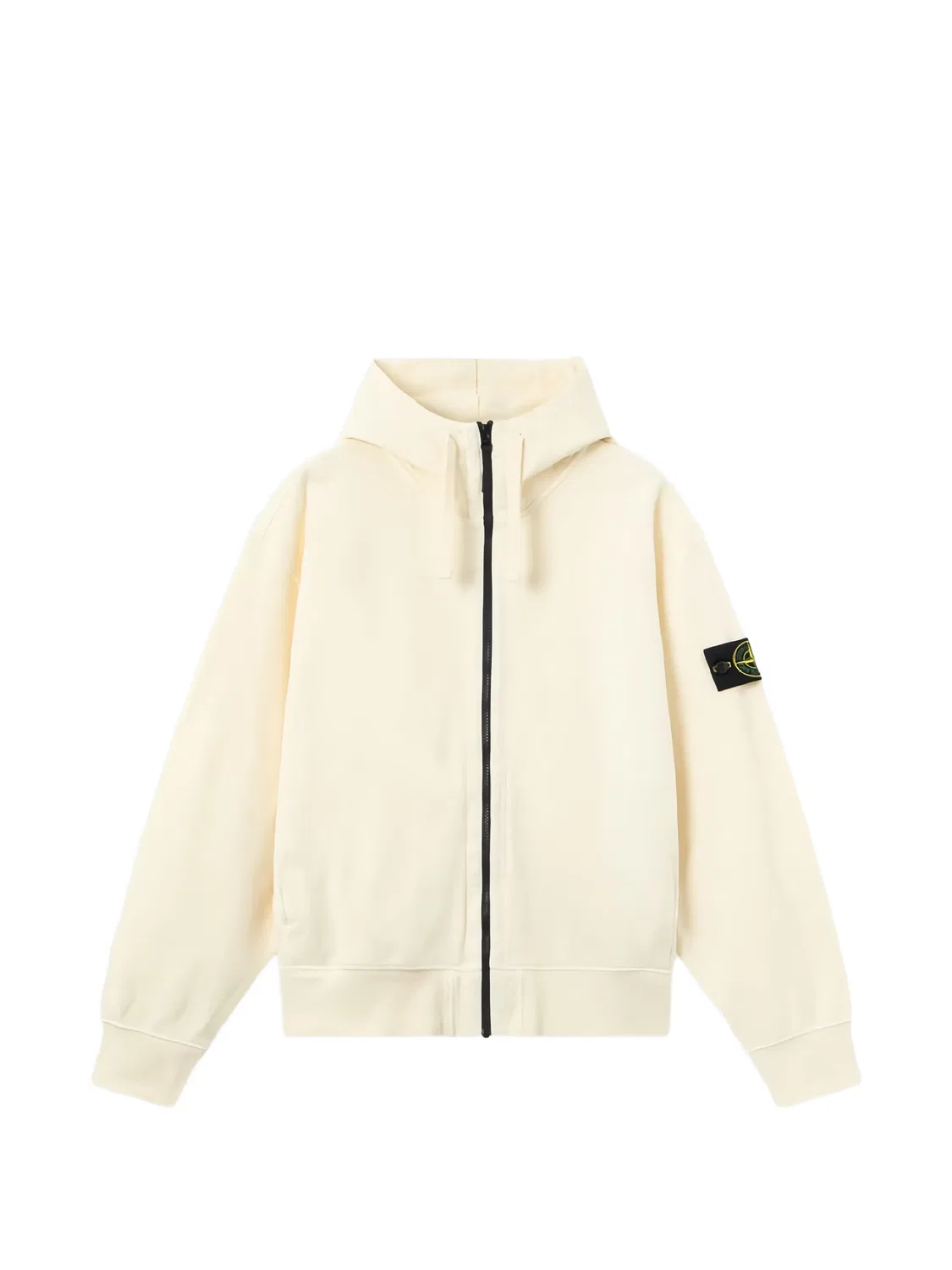 Худи из органического хлопка белого цвета Stone Island, белый