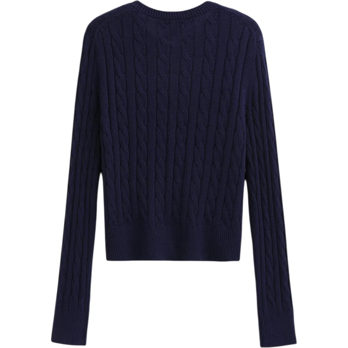 Женский джемпер с круглым вырезом, свободный крой, GAP, Marine Blue — фото 4