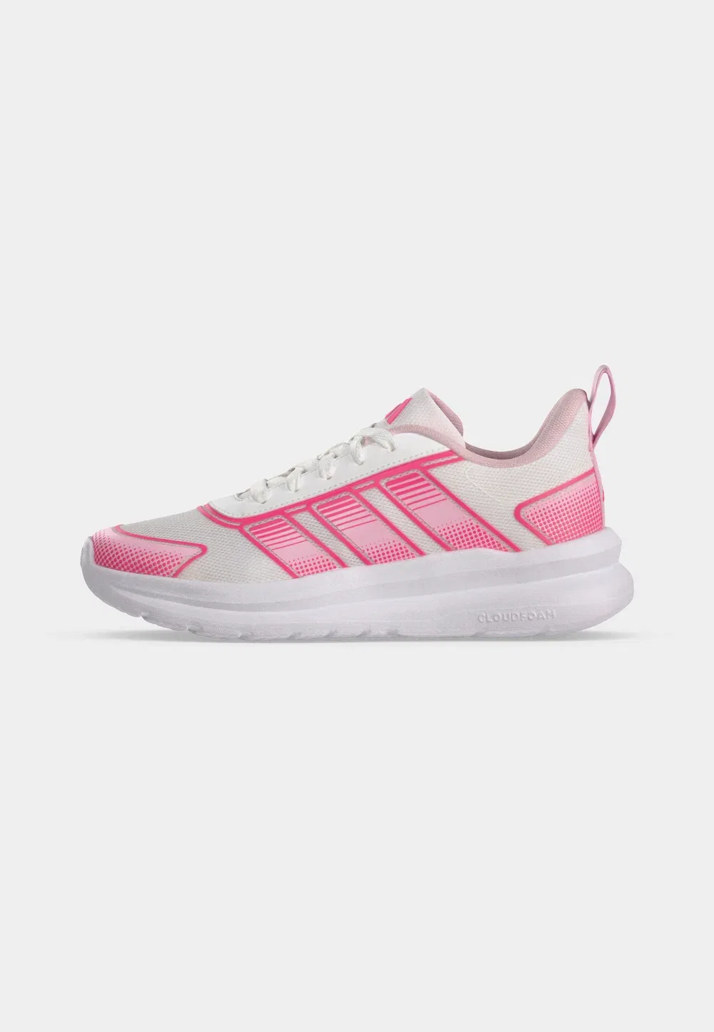 Tensaur run 4.0 унисекс - кроссовки для бега по улицам Adidas Performance, Footwear White/Pink Fusion/Clear Pink — фото 2