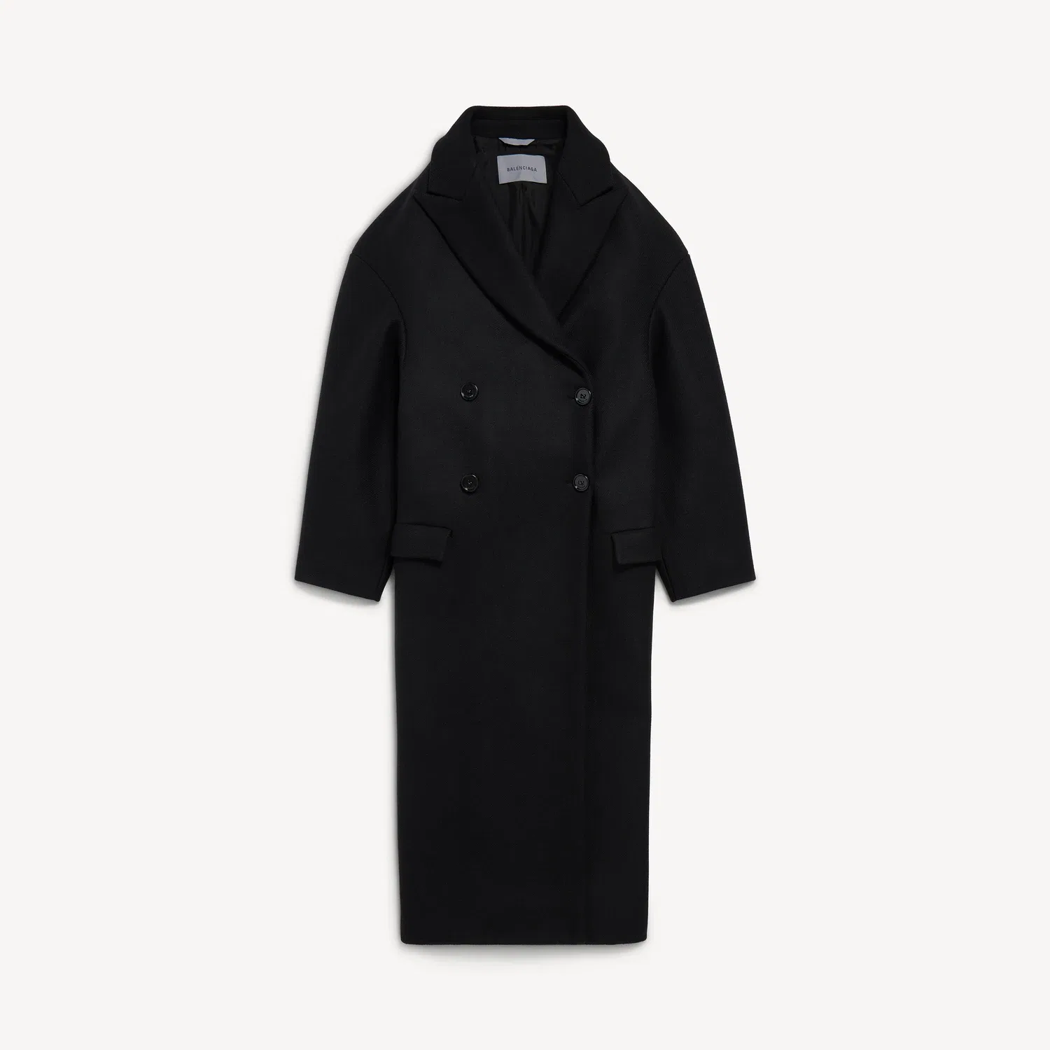 Женское пальто-макси Balenciaga, черный
