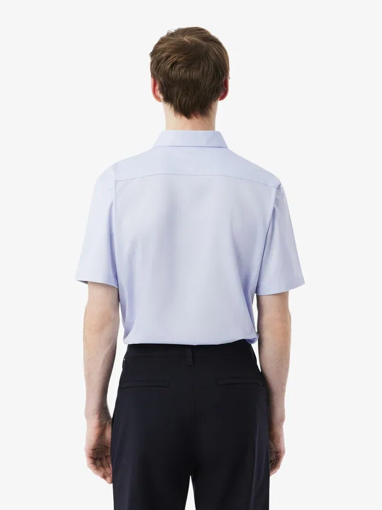 Рубашка с коротким рукавом Slim Fit Easy Care LACOSTE, Lavender — фото 3