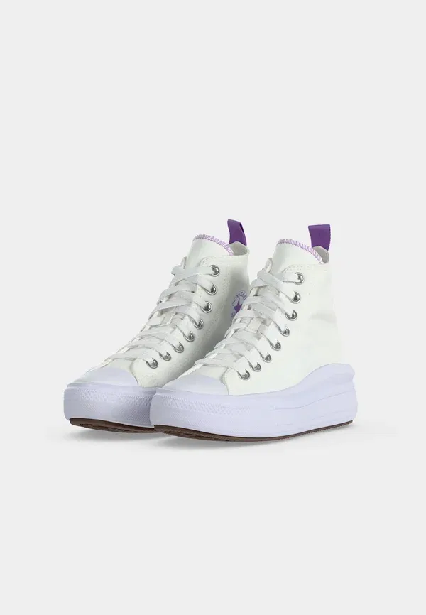 Кроссовки Chuck Taylor All Star Move Platform - высокие кроссовки Converse, белый/фиолетовый — фото 3
