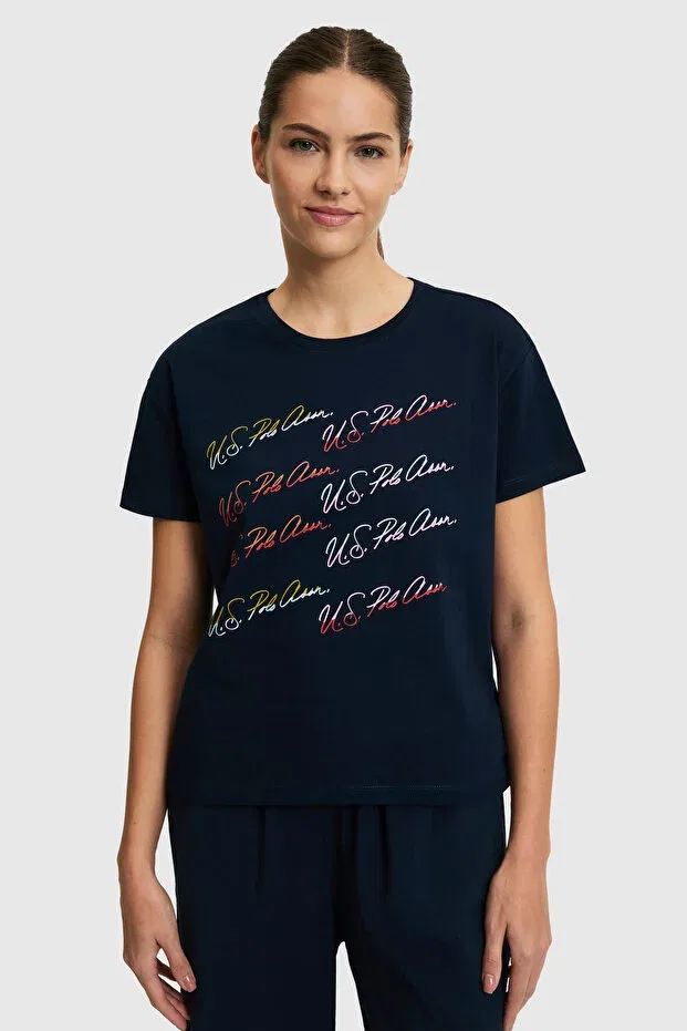 Женская футболка с коротким рукавом U.S. Polo Assn., Navy Blue