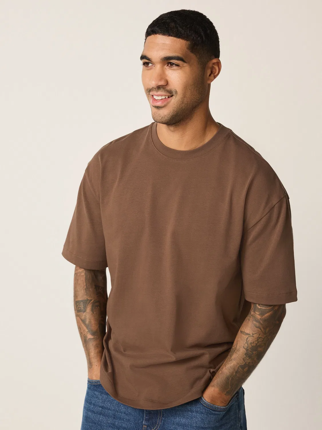Футболка Relaxed Fit Heavyweight Next, Brown Chocolate