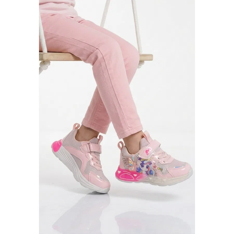 Детские спортивные кроссовки с ремешками Marco Kids 26Y309 P, Ayk's, Розовый — фото 3