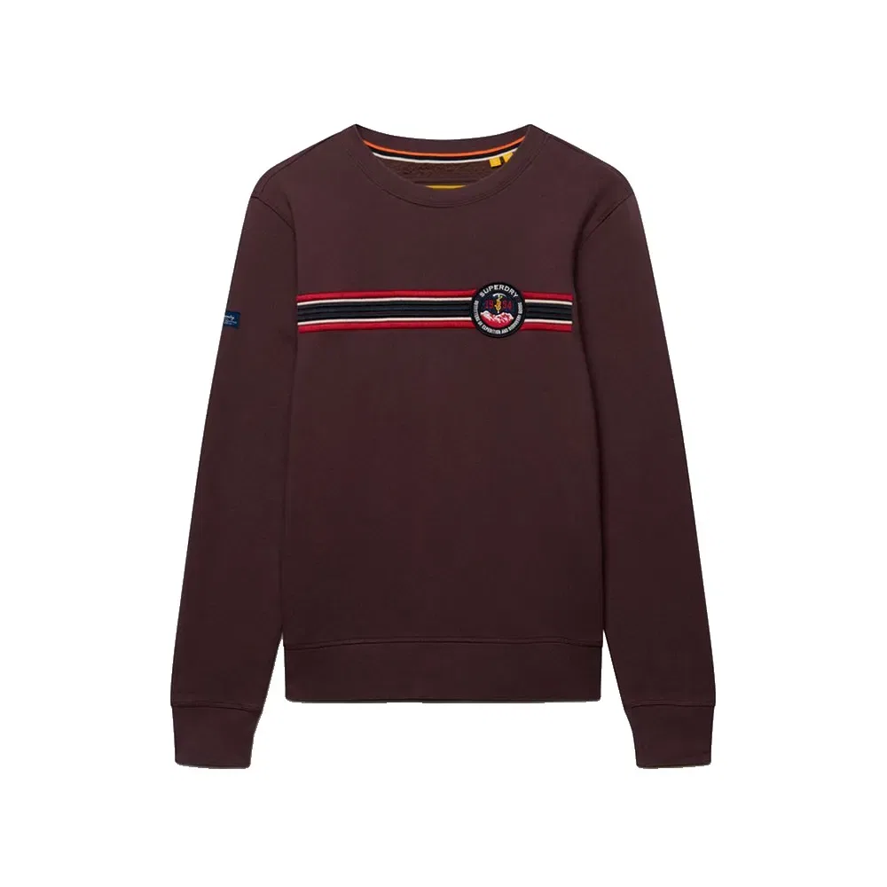 Мужской свитшот свободного кроя Outdoor Stripe Logo Relaxed Superdry, Brown — фото 3