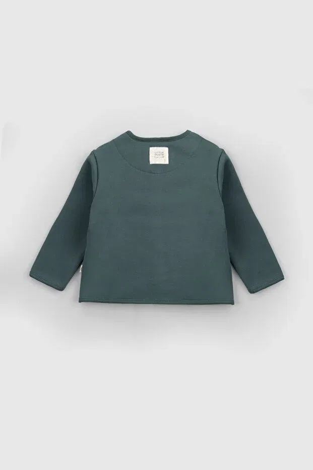 Детская куртка для девочек хлопковое Little Gusto, Green — фото 2