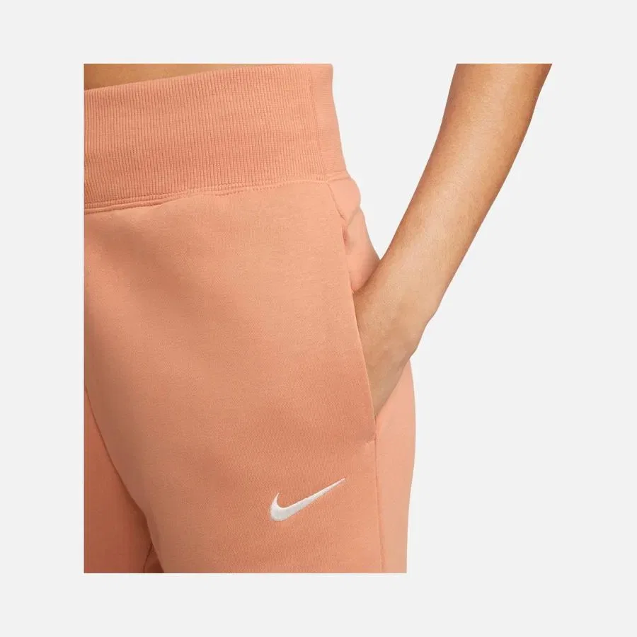 Женские спортивные штаны Phoenix Fleece с высокой посадкой Nike, Оранжевый — фото 4