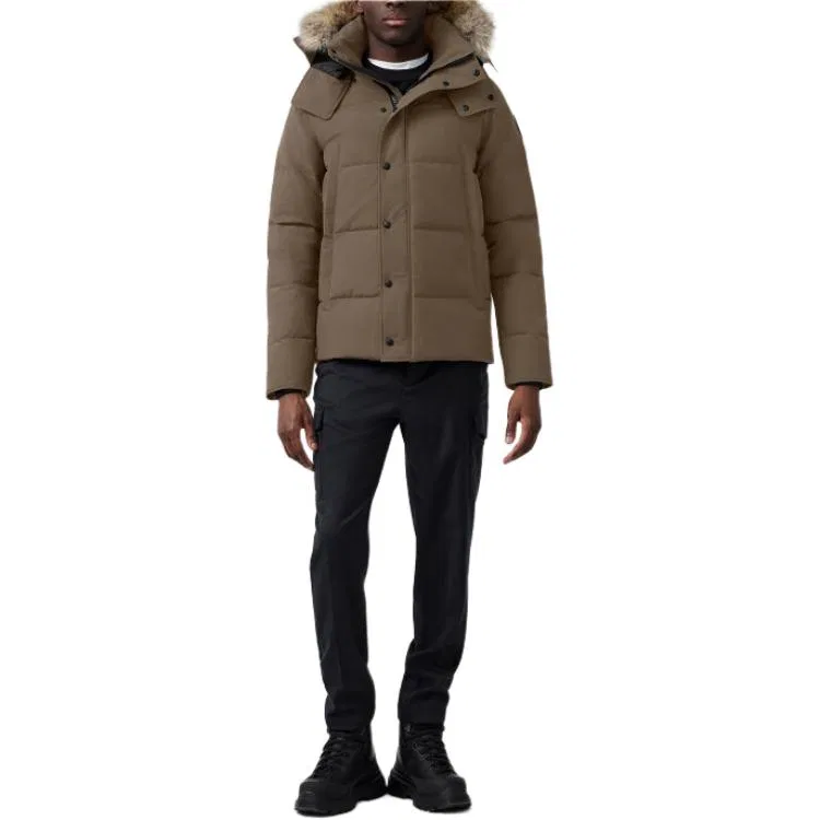 Мужская куртка-парка с наполнителем из пуха Canada Goose Wyndham, Drift Sand Brown — фото 3