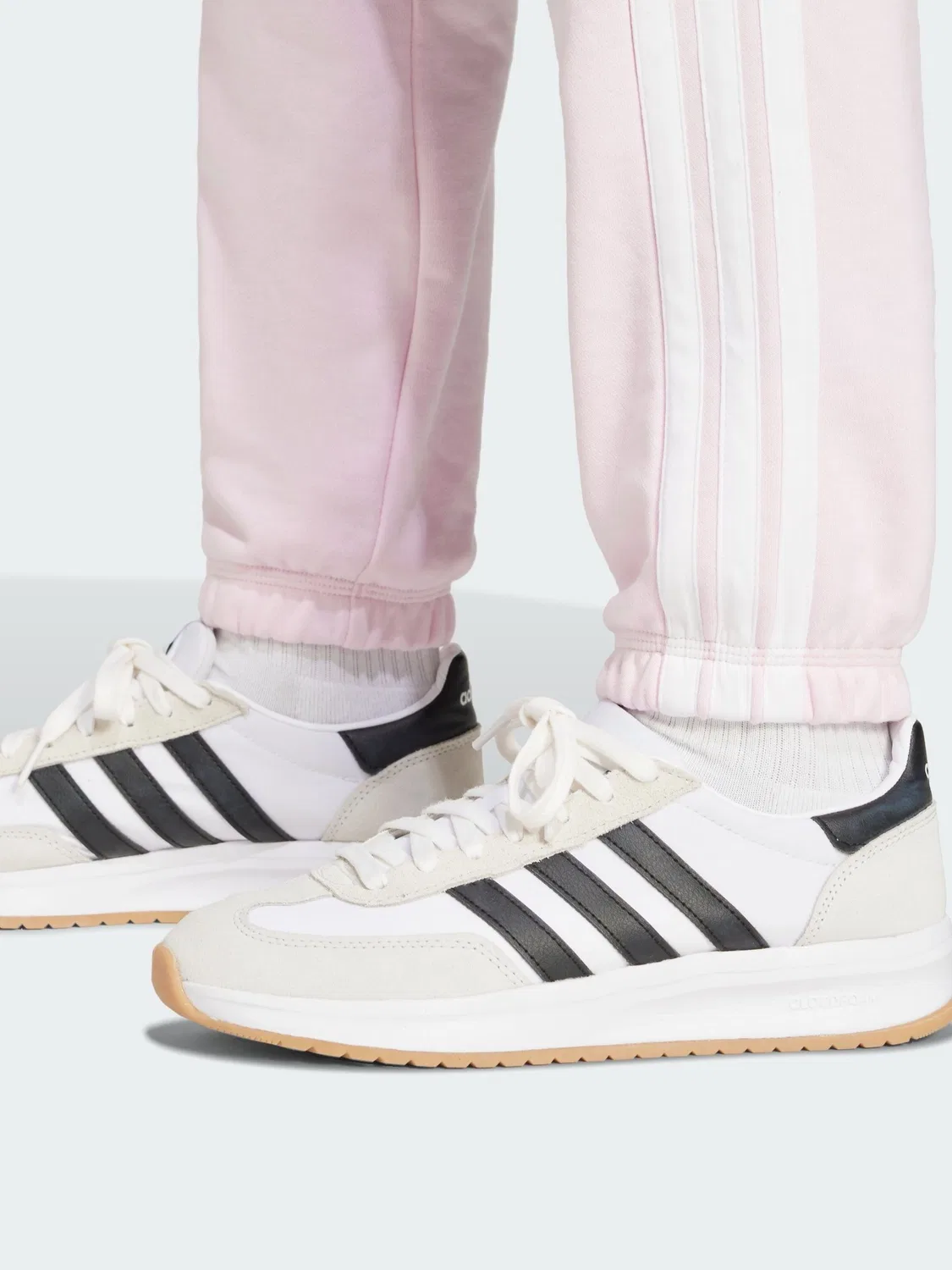 Джоггеры с манжетами adidas Essentials, розовые — фото 4