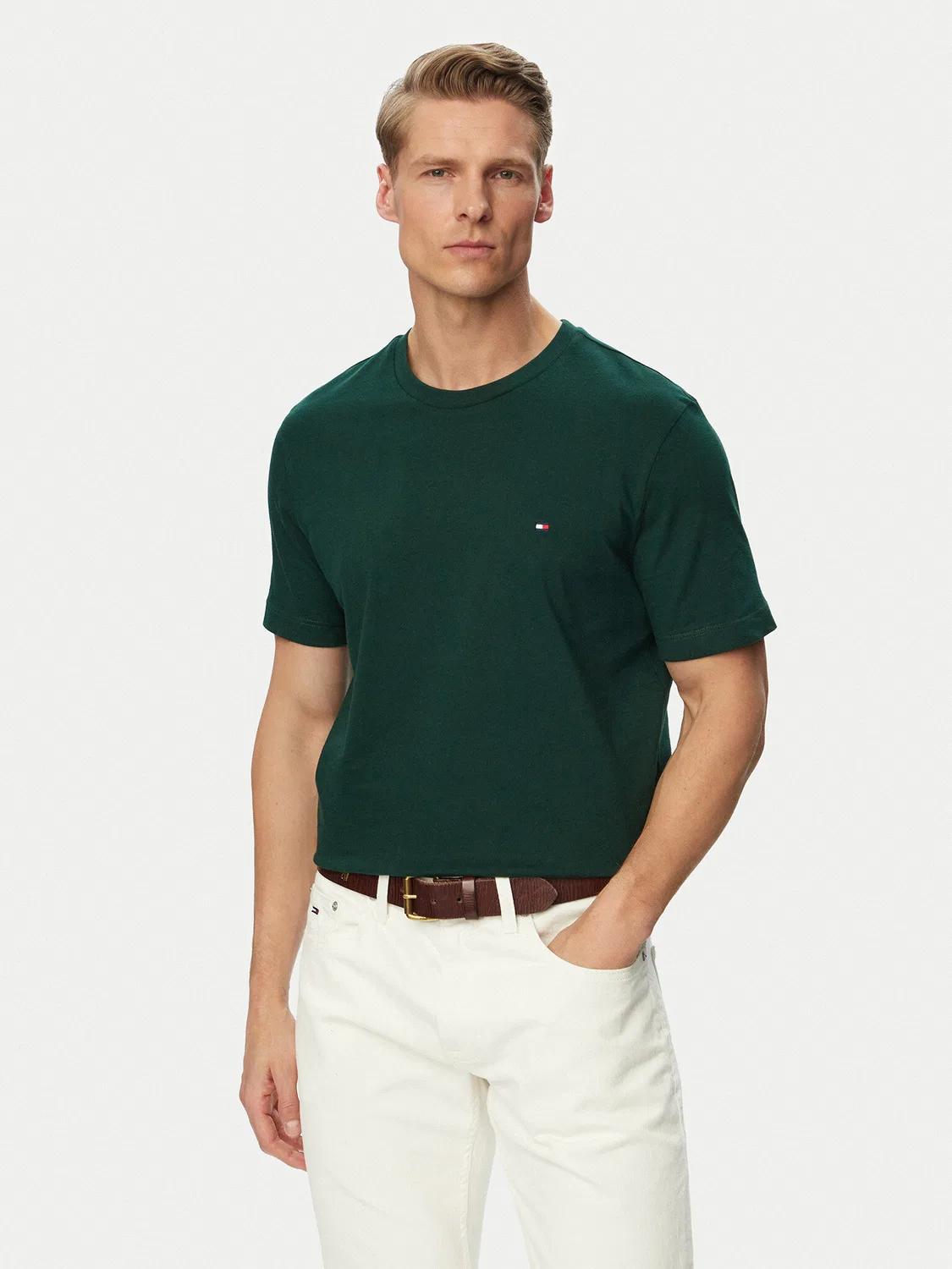 Мужская футболка стандартного кроя Ess Seasonal Tommy Hilfiger, зеленый