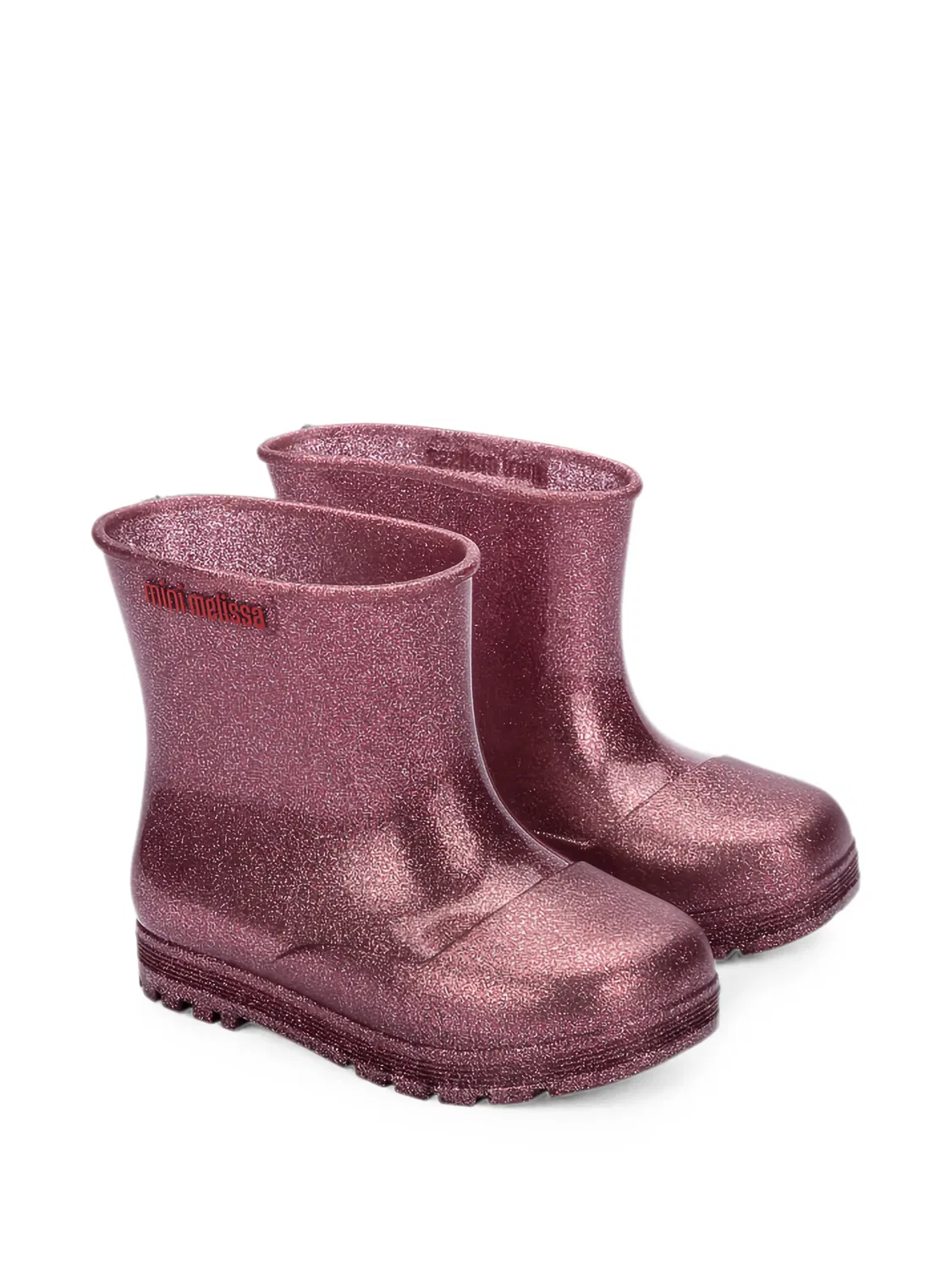 Ботинки с блестками Mini Melissa, розовый — фото 2