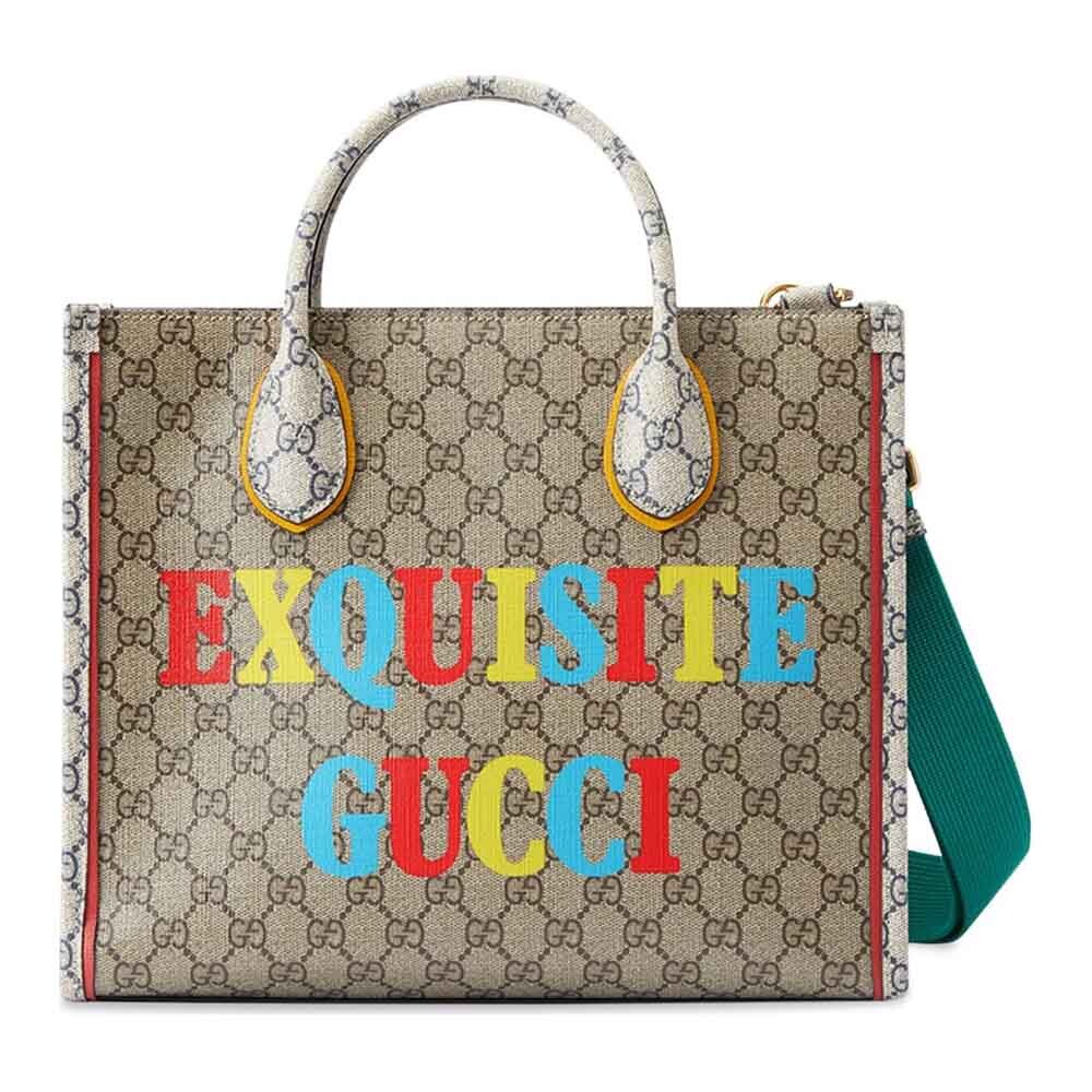 

Сумка-тоут Gucci Exquisite Small, бежевый