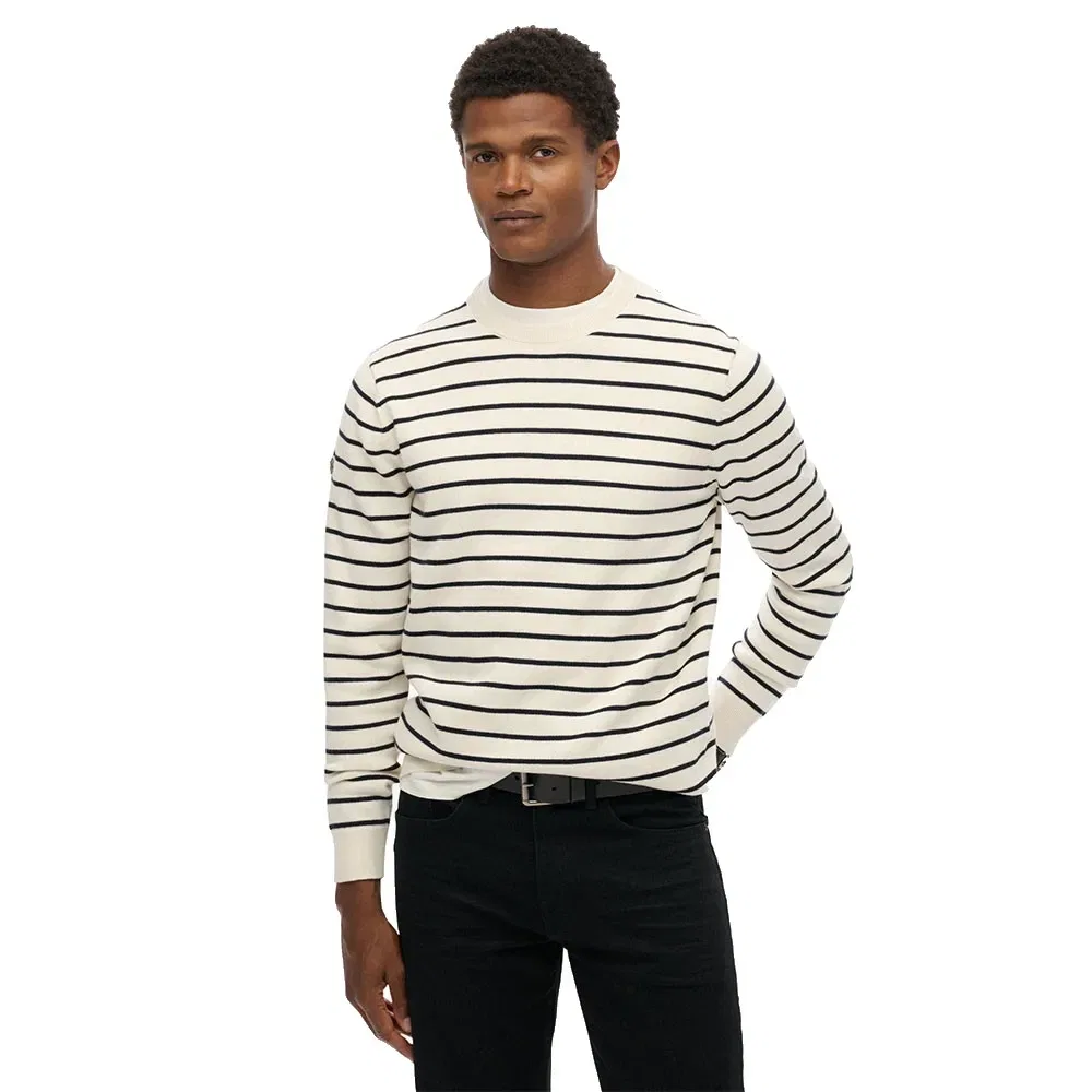 Свитер Merchant Breton Superdry, белый