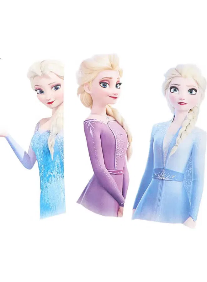 Комплект детский с коротким рукавом и юбкой с кукольным воротником Disney, оранжево-розовый — фото 2