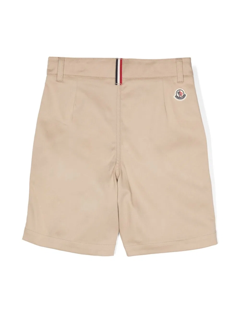Шорты-бермуды из стрейч-габардина Kids Stretch Gabardine Bermuda Shorts Moncler, Beige — фото 2