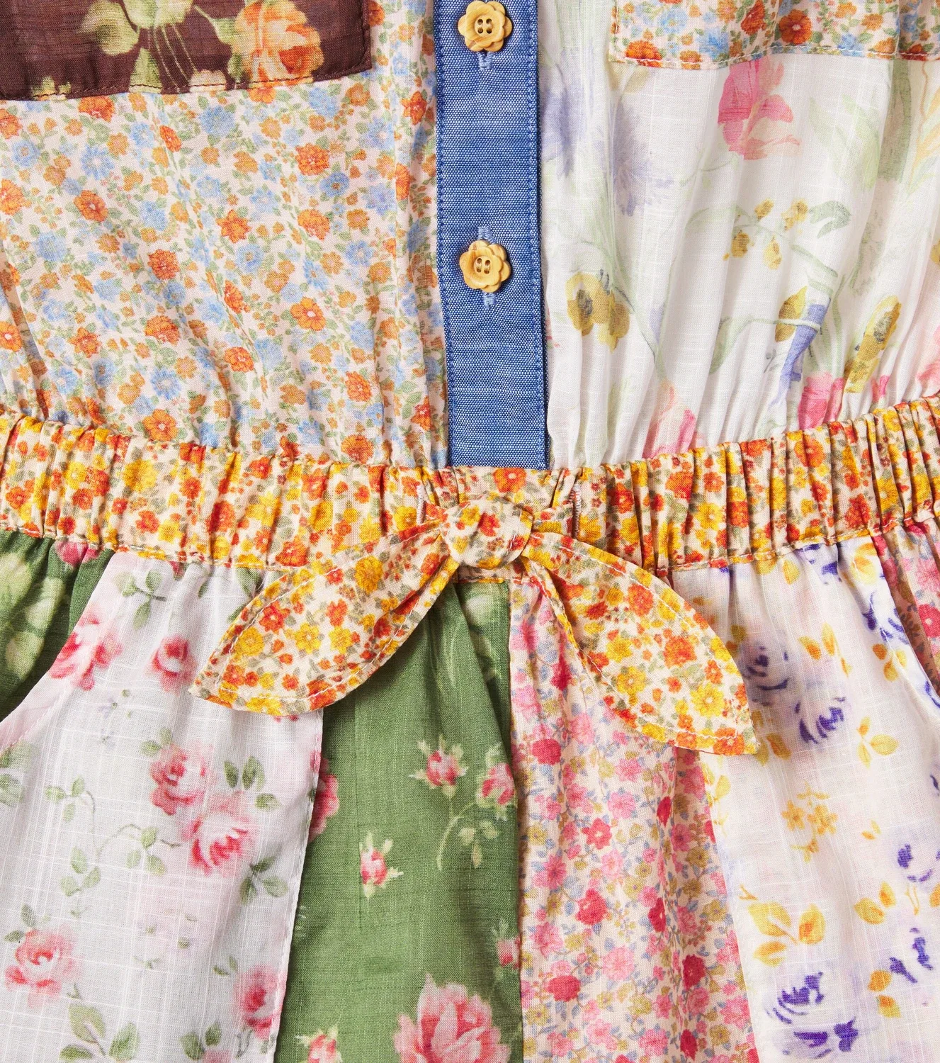 Комбинезон с цветочным принтом Zimmermann Kids, мультиколор — фото 3