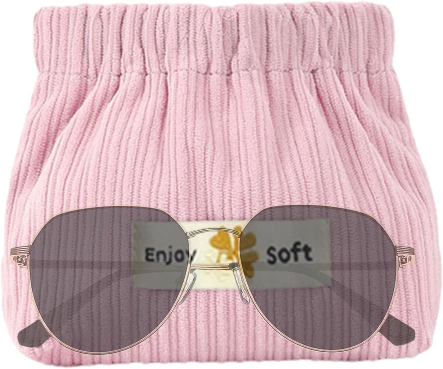 Косметичка из вельвета, Generisch, 13x5x12 см, Rose
