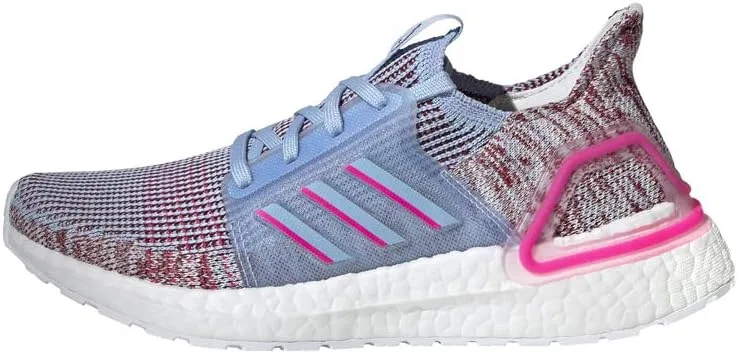 Детские беговые кроссовки Ultraboost 19 adidas, Glow Blue/Shock Pink/Active Maroon