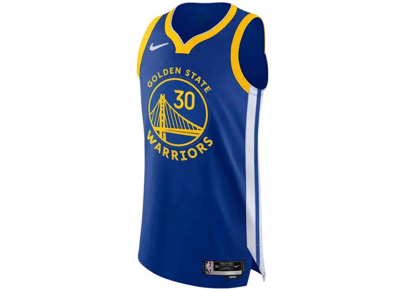 Мужская джерси с принтом Nike NBA Golden State Warriors Stephen Curry Dri Fit ADV 2020/21 Icon Edition Swingman Jersey, Royal Blue