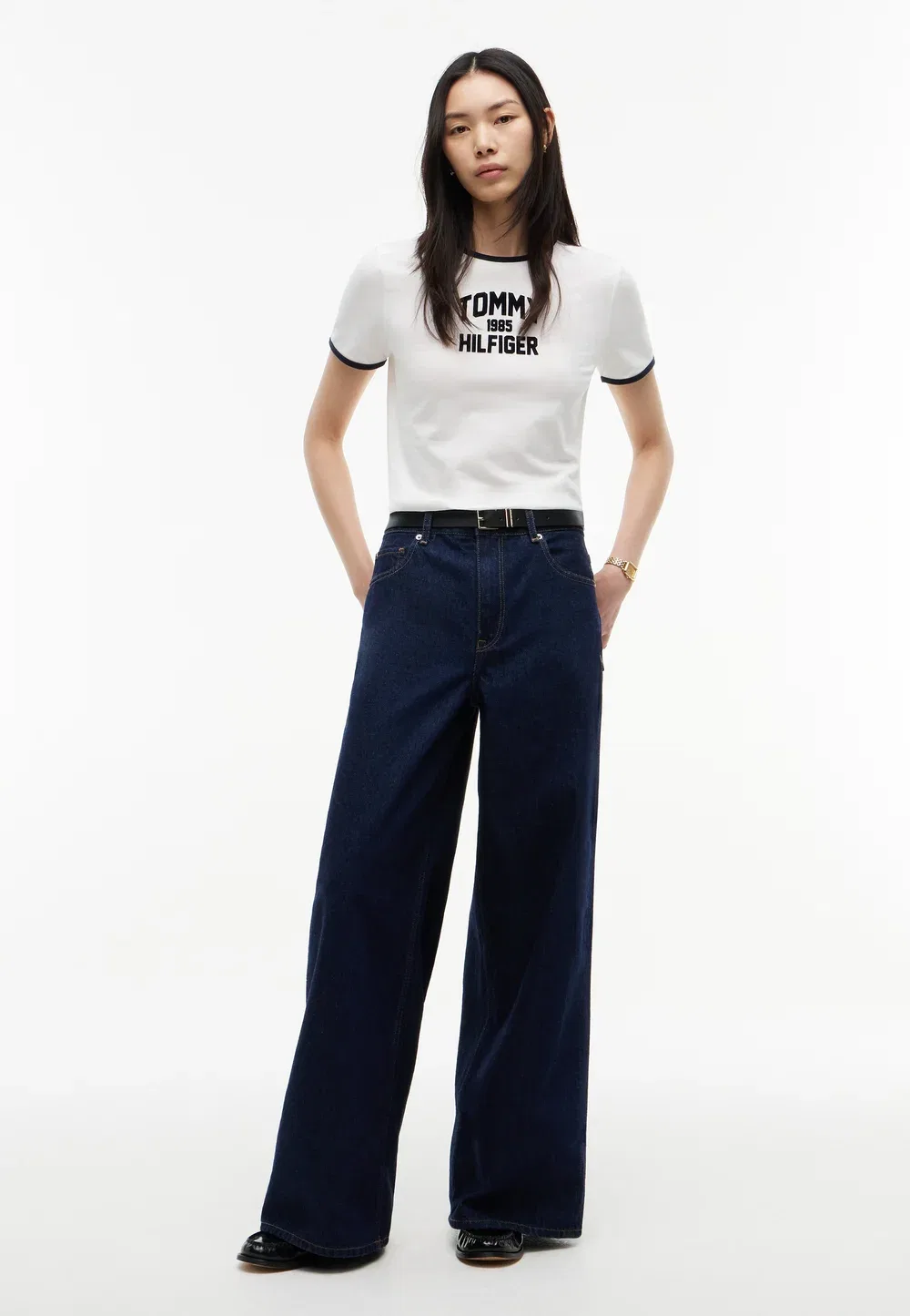 Независимая одежда в центре города - широкие штанины Tommy Hilfiger, Rinse New Doreen — фото 2