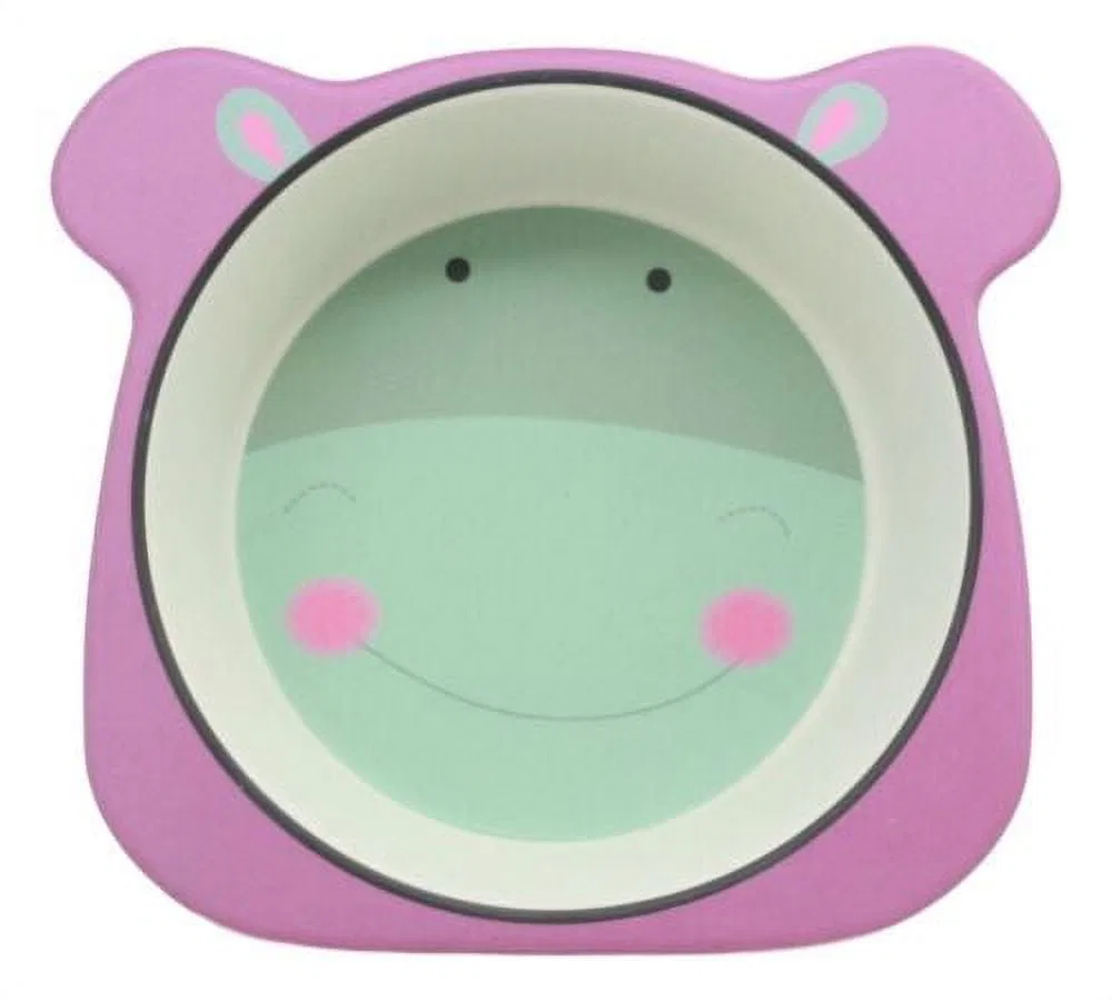 Детский набор посуды из бамбука 5 предметов, Hippo, Ebros Gift, multicolor — фото 4