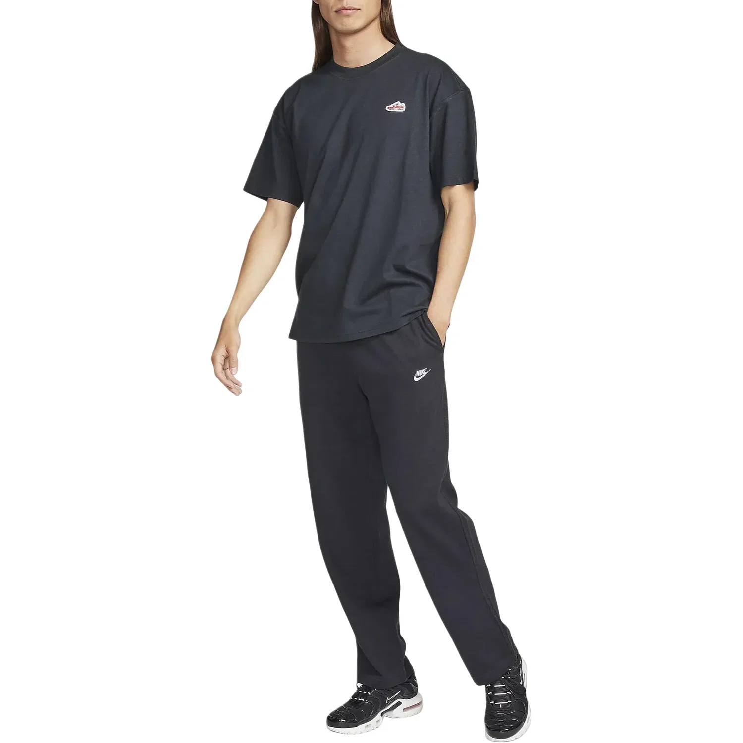 Мужские брюки Sportswear Club Knit Pants 'Black' Nike, черный — фото 4