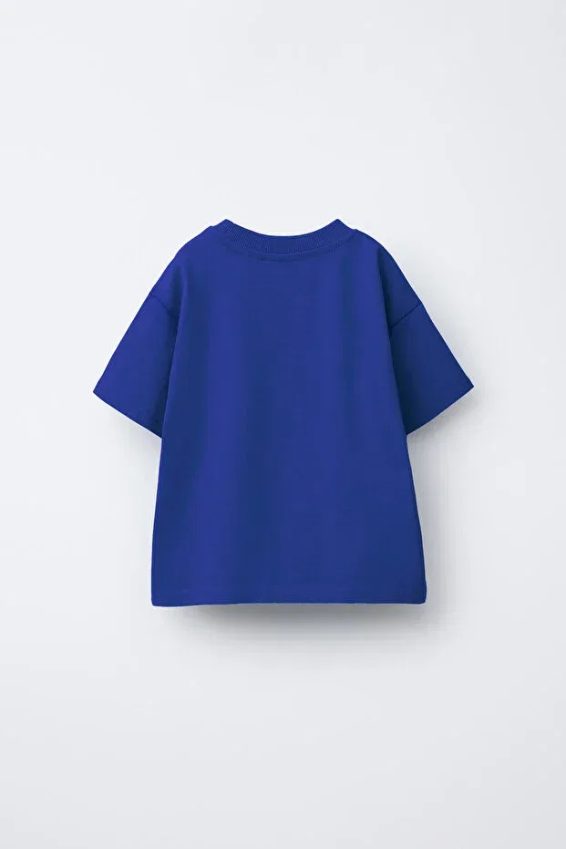 Детская футболка для девочек с принтом Hepbaby, Saks Blue — фото 2