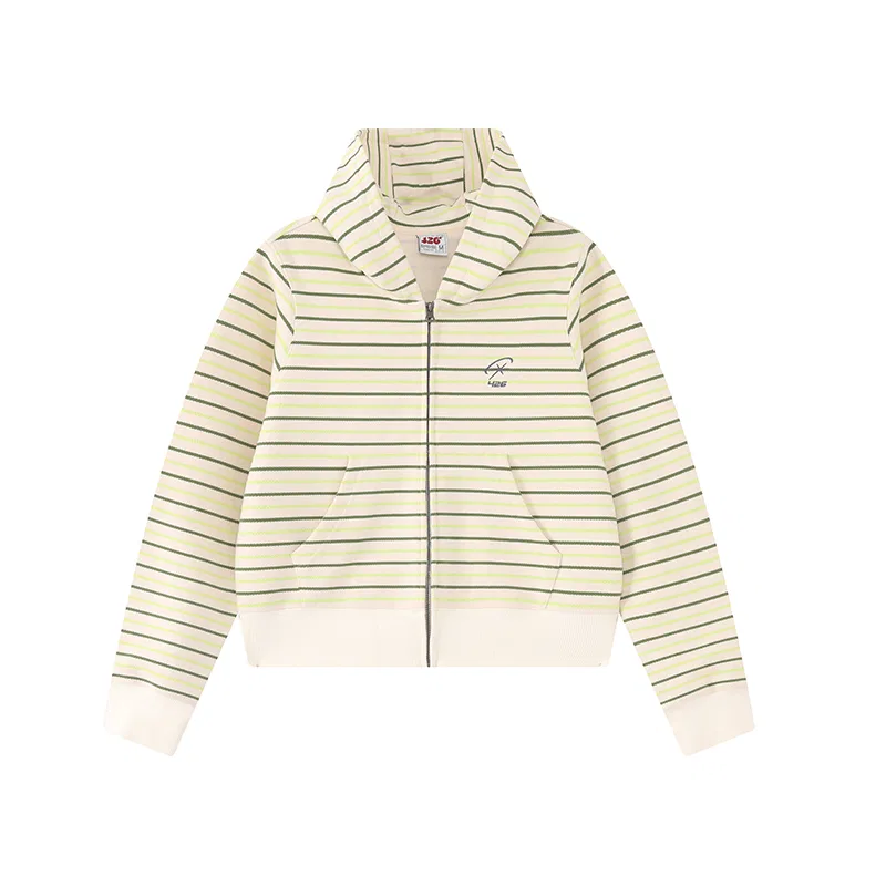 Детское худи с капюшоном, средней посадки Cardigan, F426, Green