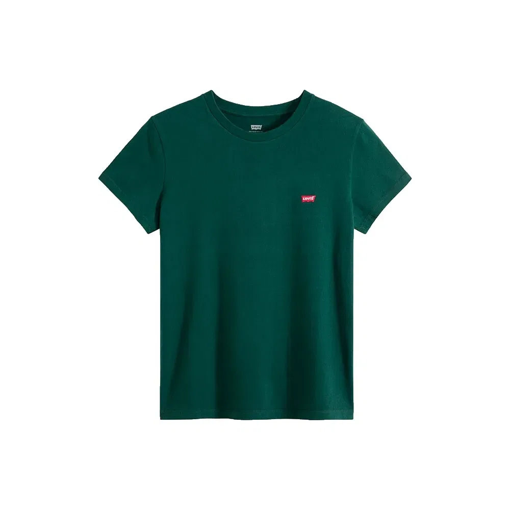 Женская хлопковая футболка Perfect Levi's, Green — фото 3