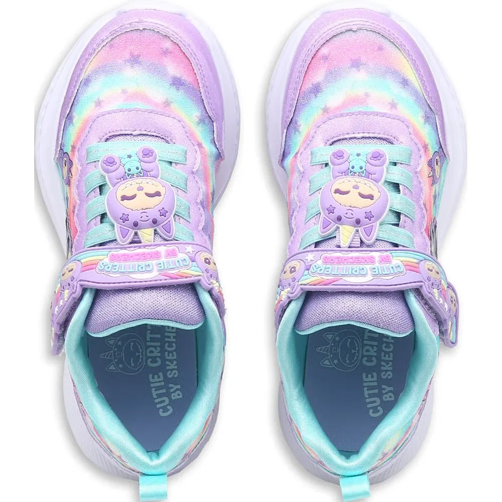 Детские яркие кроссовки Skechers, Lavender Multi — фото 4