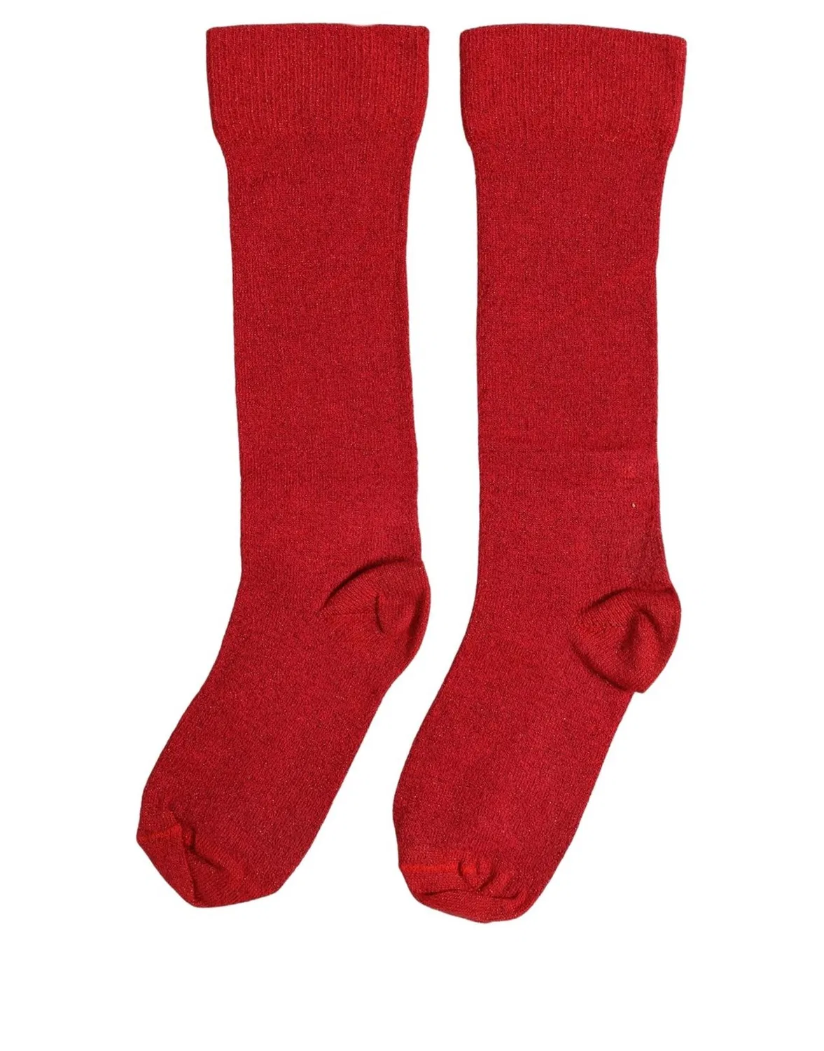 Женские носки с блестящей текстурой Mid Calf Dolce & Gabbana, Red — фото 2