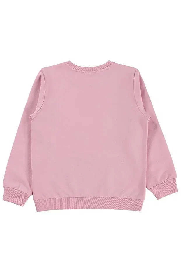 Детские свитшот для девочек с длинным рукавом Civil Girls, Dark Pink — фото 2