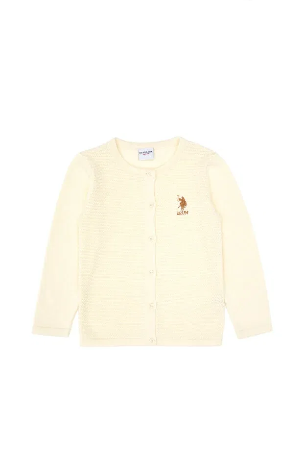 Детский кардиган для девочек с длинным рукавом U.S. Polo Assn., Multicolor — фото 4
