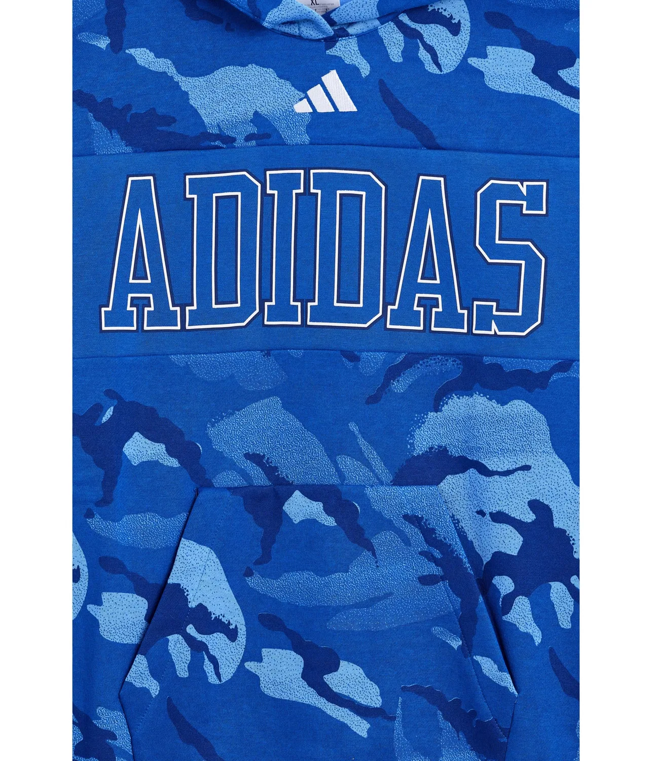 Толстовка с капюшоном AOP Color-Block Halftone Camo (для детей постарше) Adidas Kids, Team Royal Blue — фото 3