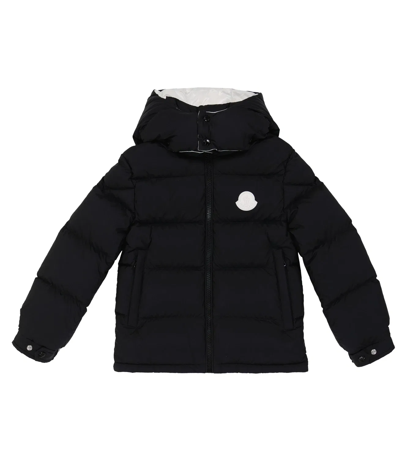 Пуховик с капюшоном Ercan Moncler Enfant, черный