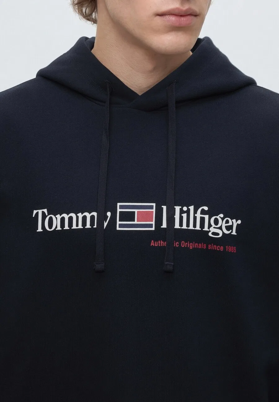 Толстовка TOMMY HILFIGER, темно-синяя, темно-синяя — фото 3